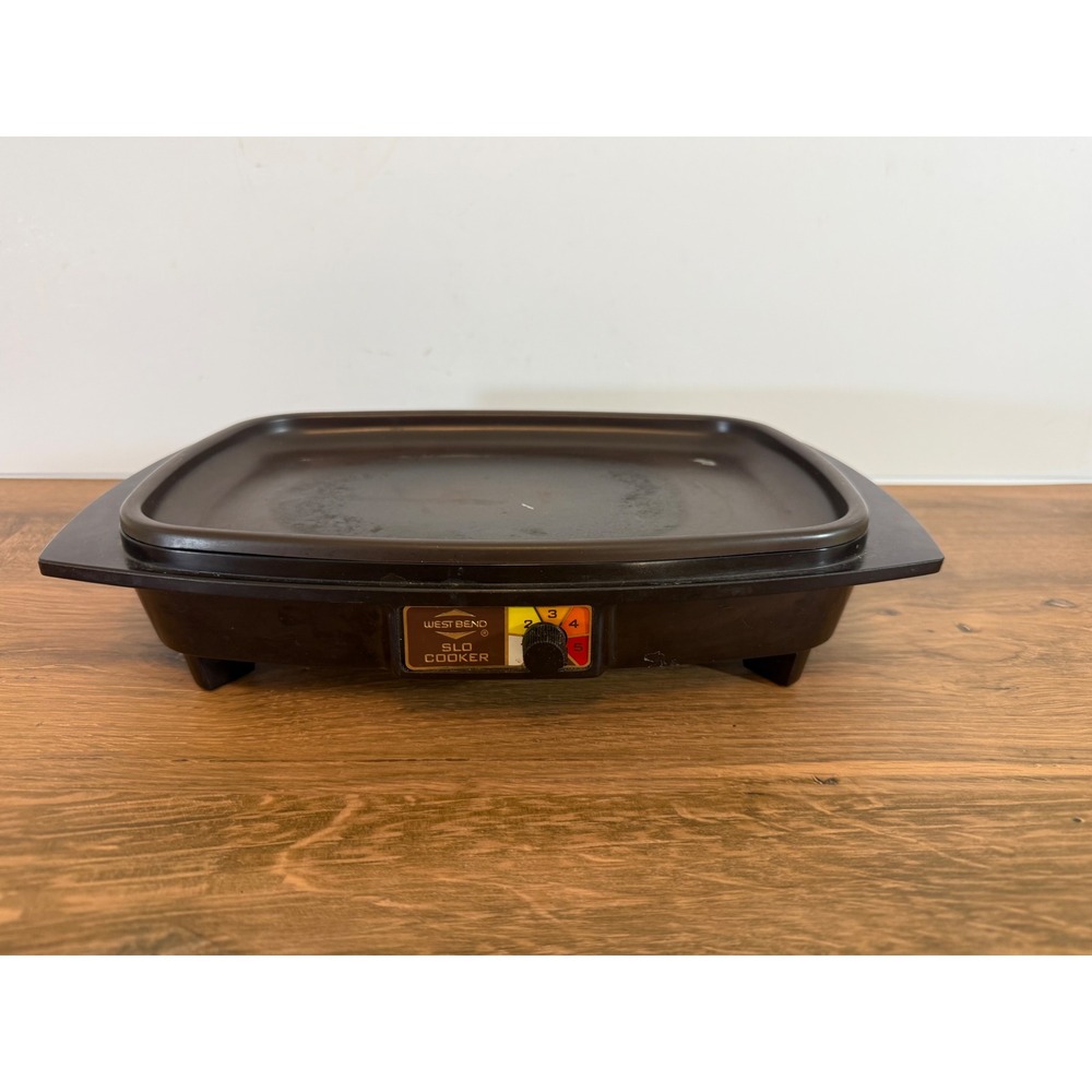 Vintage West Bend Slo Cooker Heating Base 300W Cat 84114 Brown Replacement Part